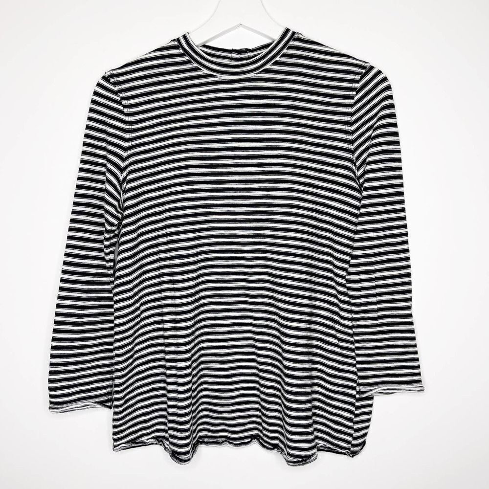 FREE PEOPLE Mod Stripe Open Back Blouse